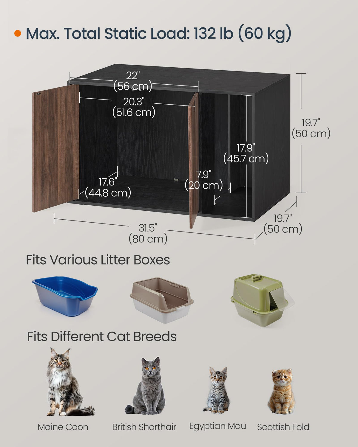 Cat Litter Box Enclosure E6247