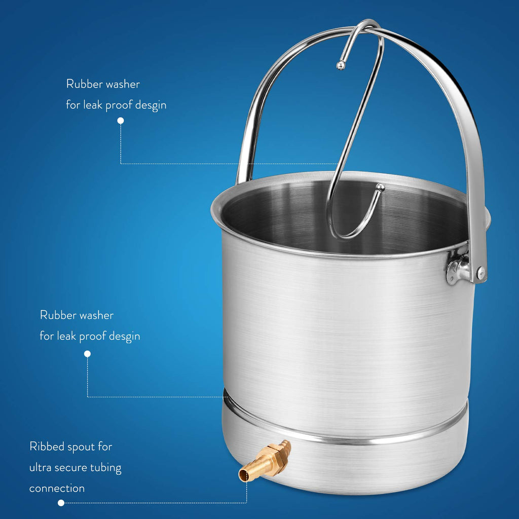 Coffee Enema Bucket Kit Stainless Steel 1.8 Quart F481036