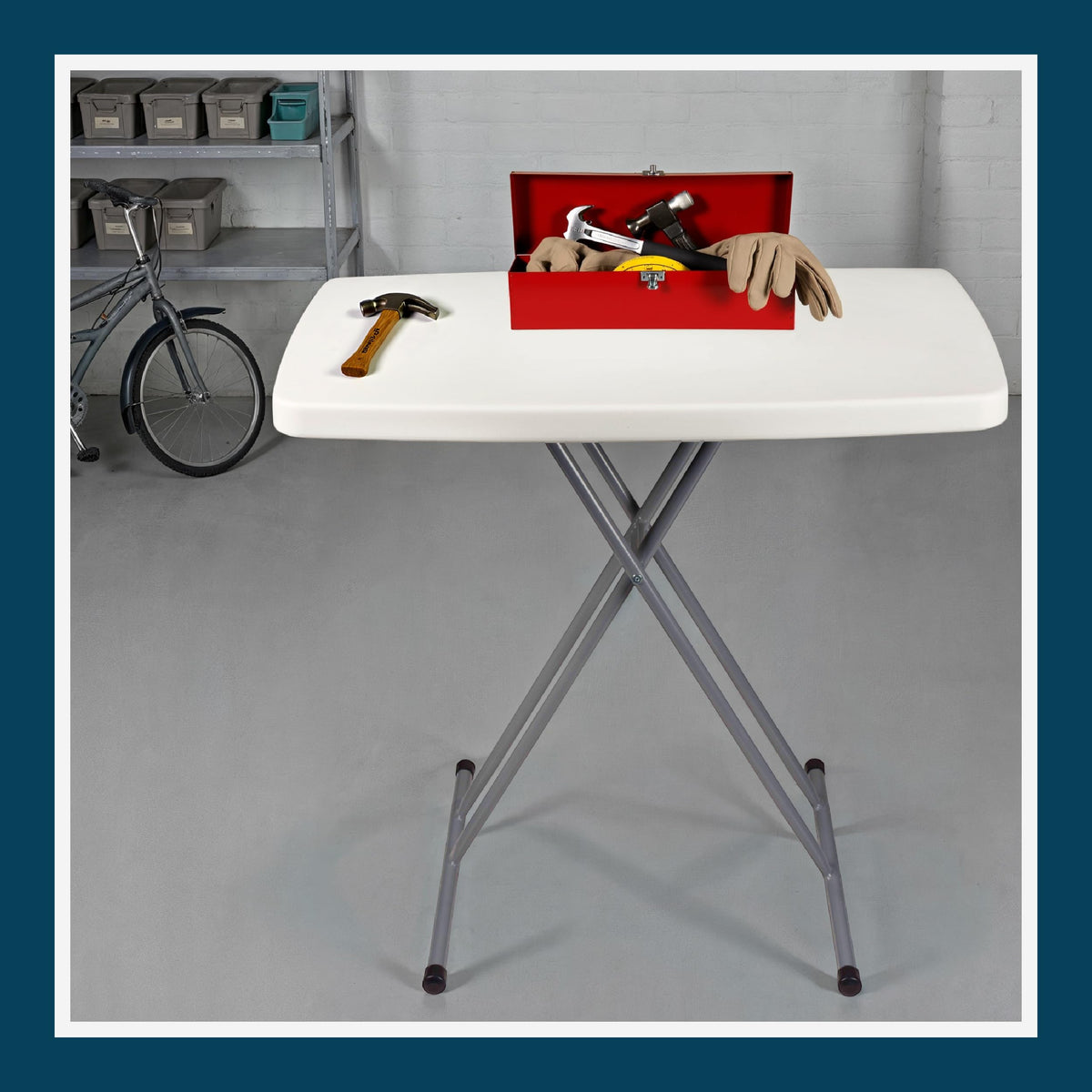 Folding Table 30 x 20 in 6 Positions P301