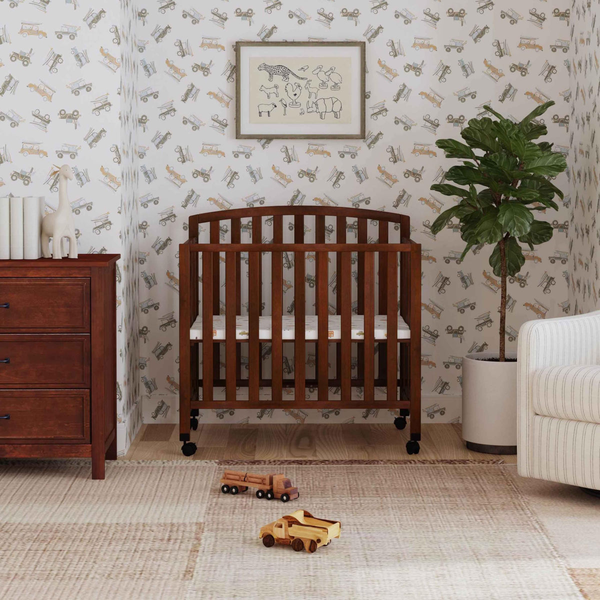 Espresso 3-in-1 Convertible Mini Crib Q8111
