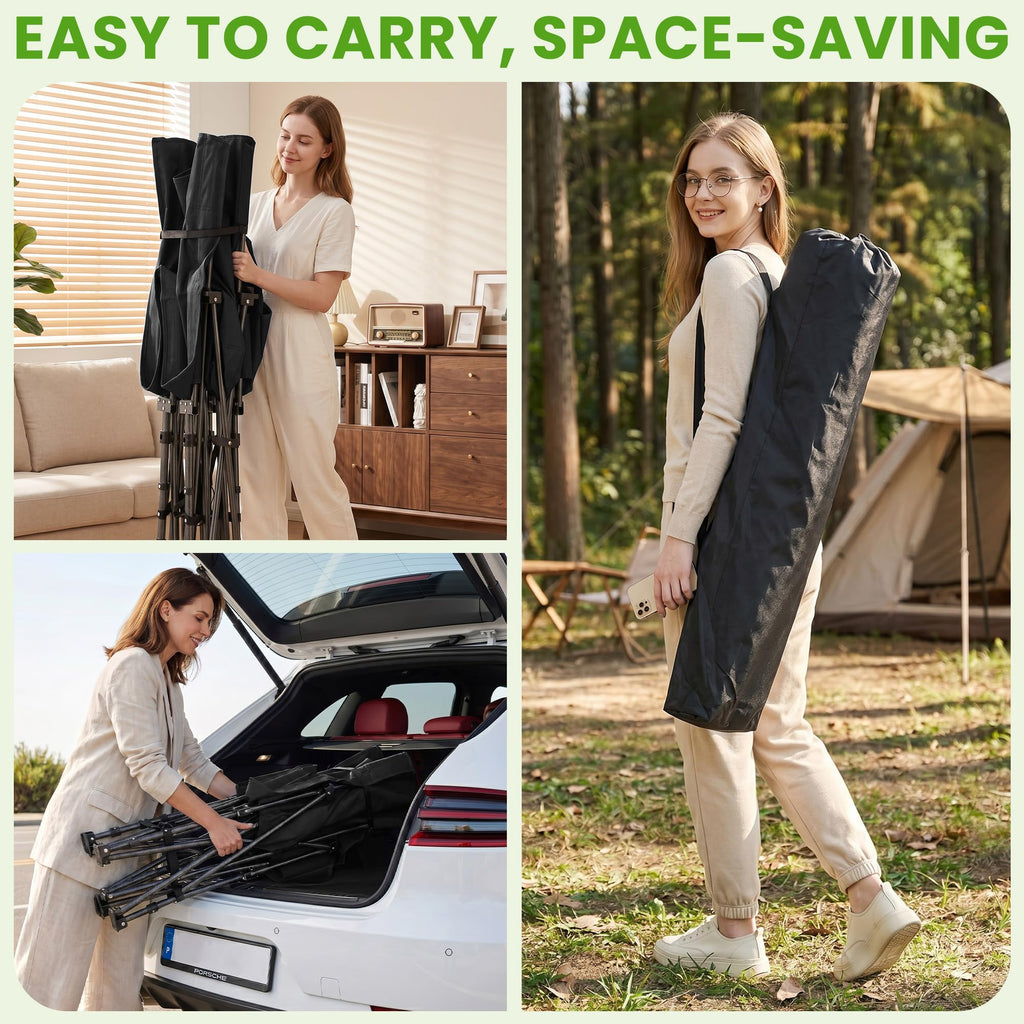 Folding Camping Cot with Carry Bag & Mattress X781