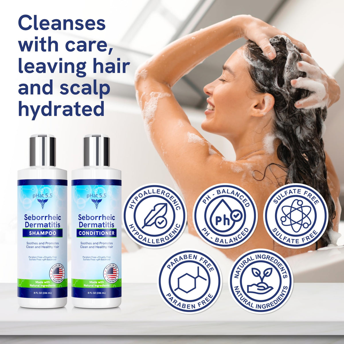 Sulfate Free Shampoo and Conditioner Set 8 oz X30275