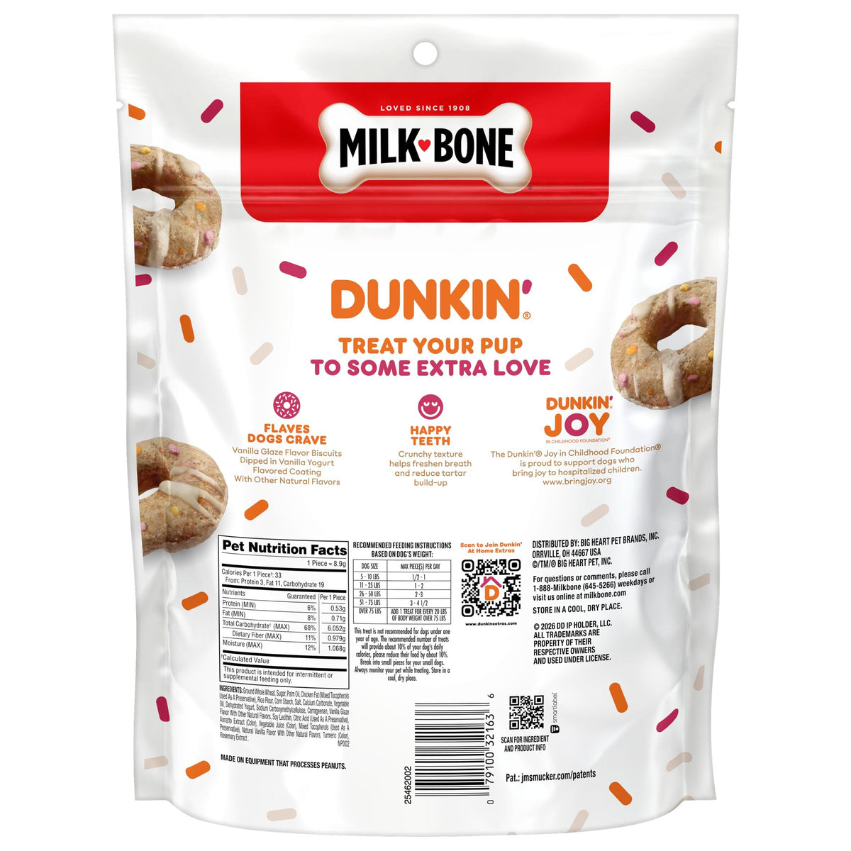Vanilla Glaze Flavor Dog Biscuits, 8 Oz. E6184