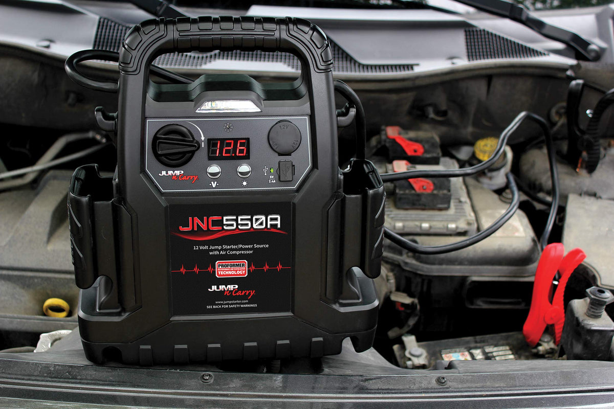 1100 Peak Amp Jump Starter with Air Compressor A168