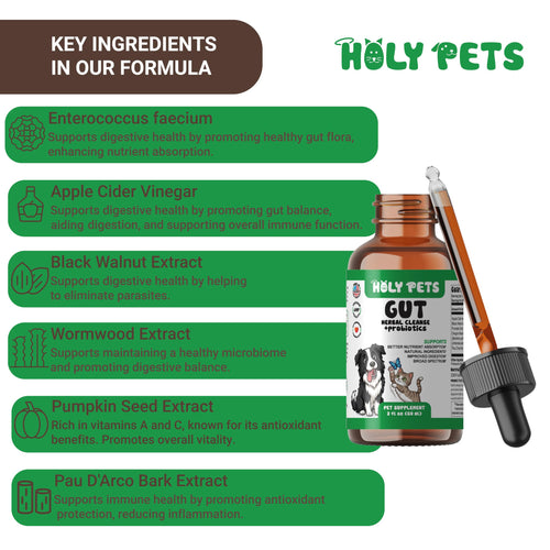 2 oz Liquid Wormwood & Black Walnut Pet Supplement W39990