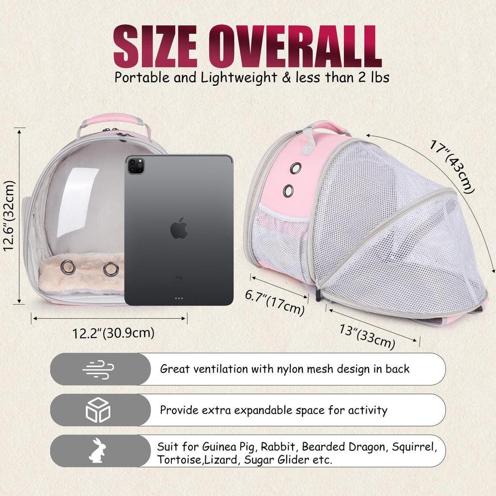 Expandable Breathable Pet Carrier Backpack W889477