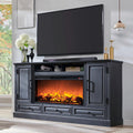 Black Fireplace TV Stand Z13067