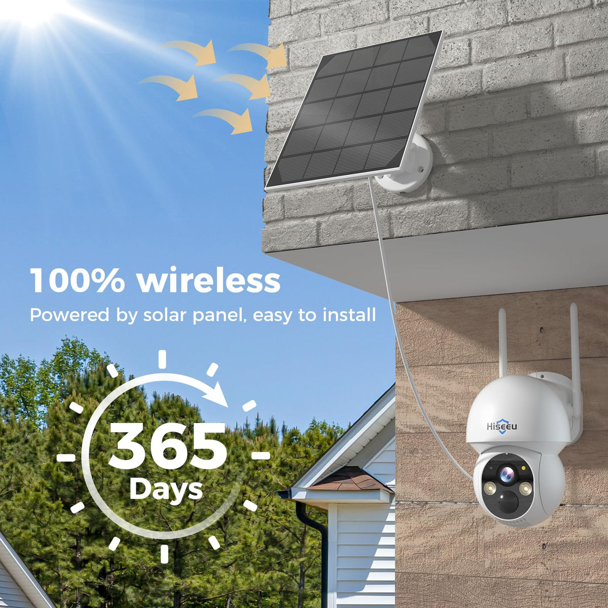 Solar Security Camera 4 Cam-Kit 4MP Wireless B331