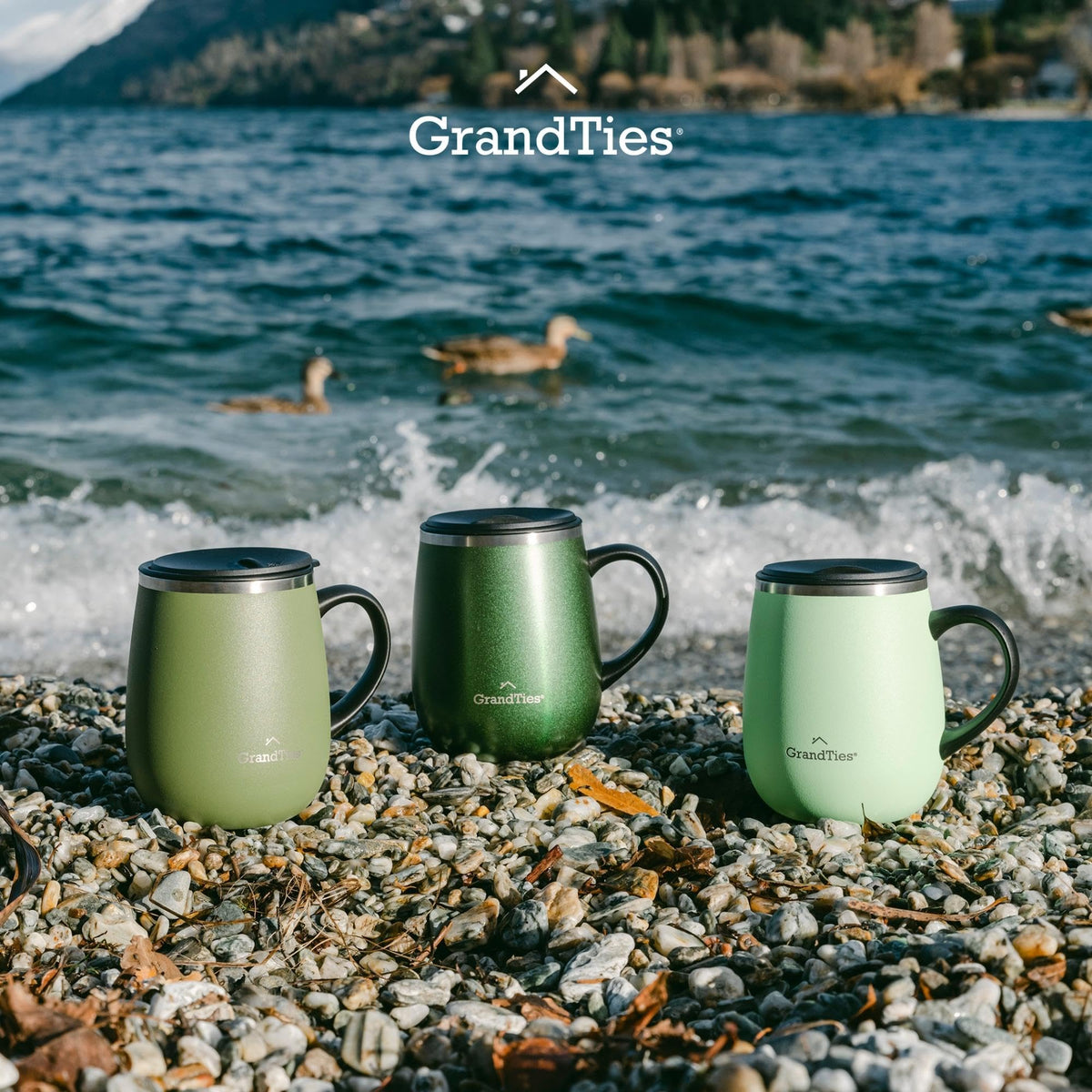 16 oz Insulated Stainless Steel Coffee Mug 2-Pack L5519