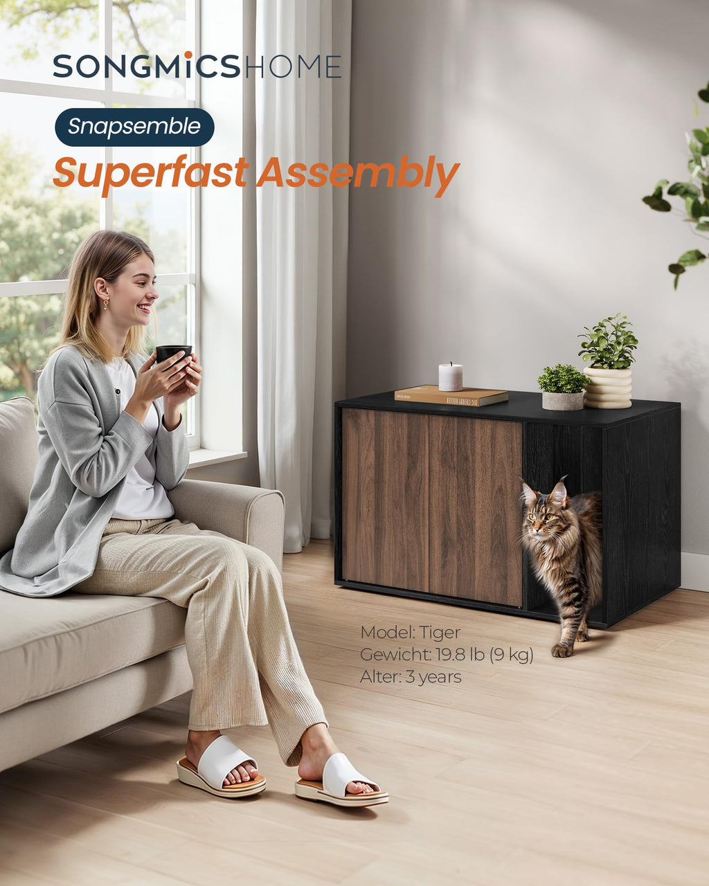 Cat Litter Box Enclosure E6247