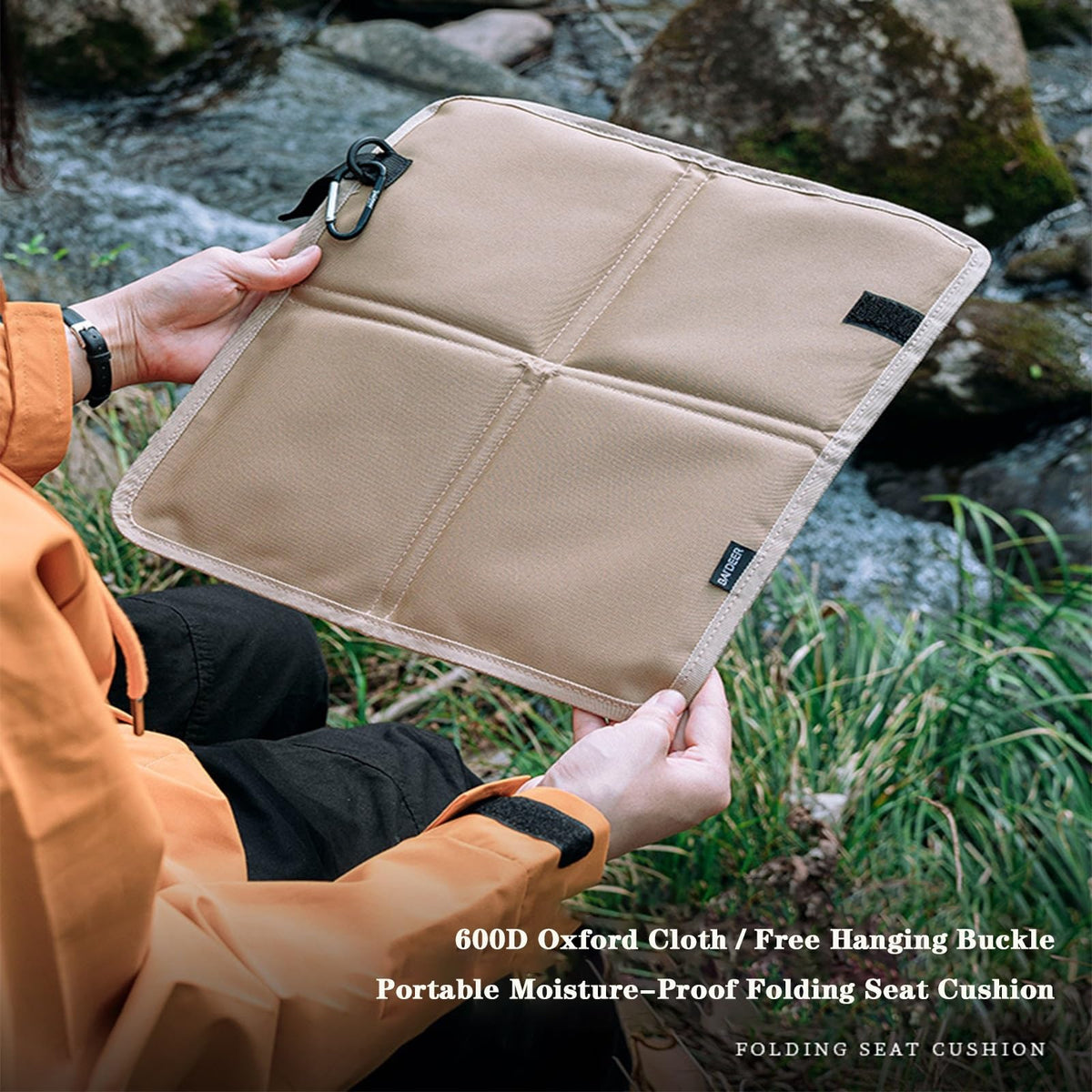 Portable Folding Oxford Seat Cushion Waterproof Camping Mat D727555
