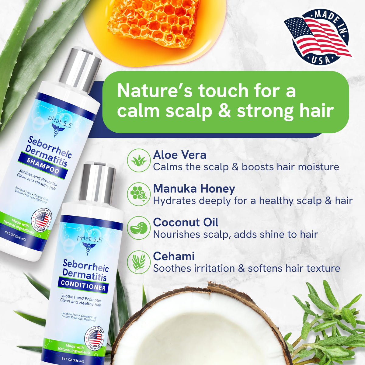 Sulfate Free Shampoo and Conditioner Set 8 oz X30275
