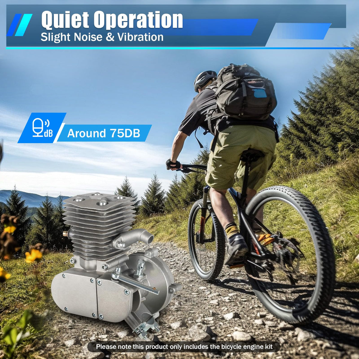 100CC 2-Stroke Air-Cooling Bicycle Engine Kit A500
