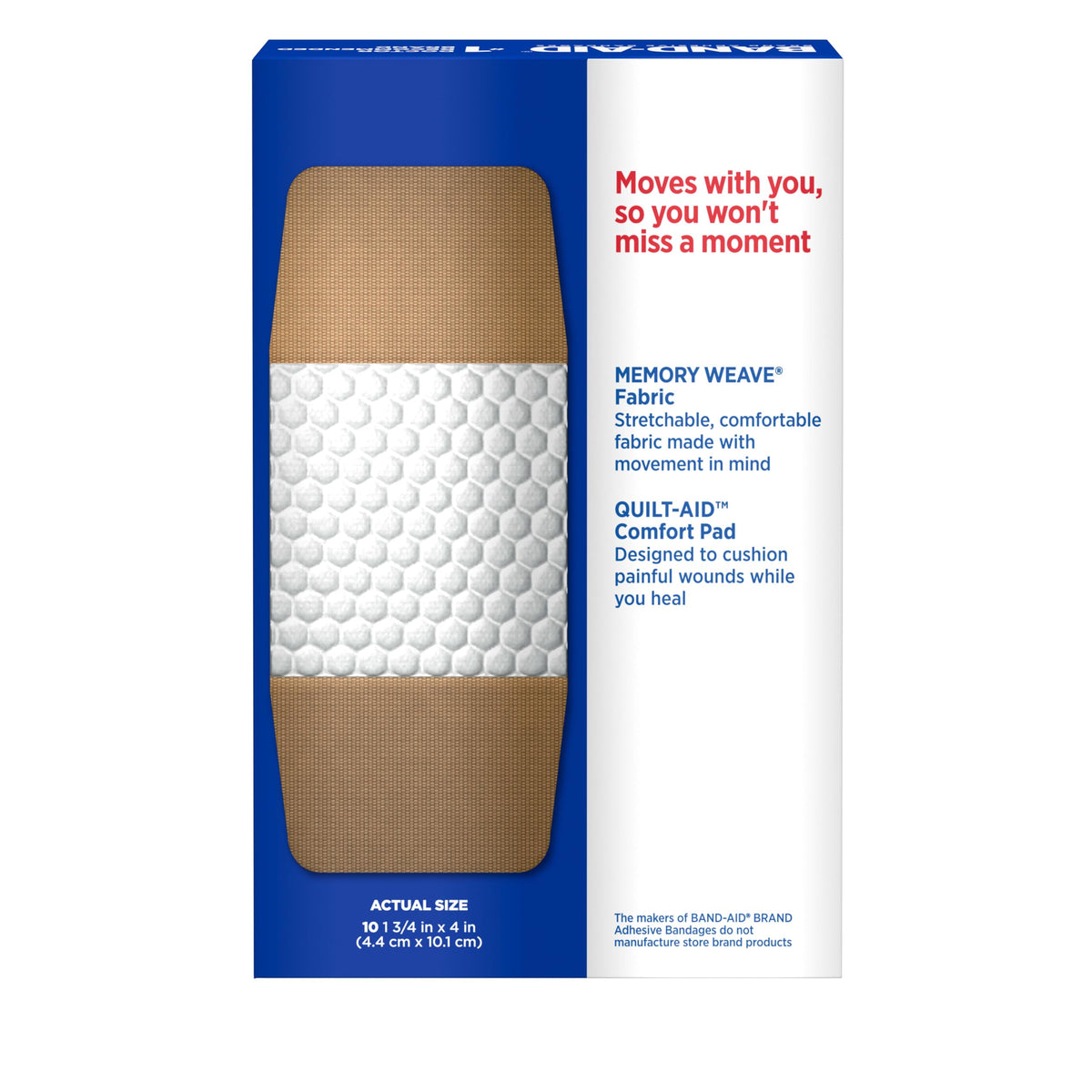 Extra Large Fabric Adhesive Bandages, 10 Count E468835