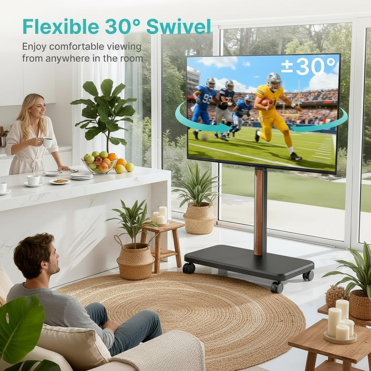 TV Rolling Cart for 32-85 Inch Screen G29798