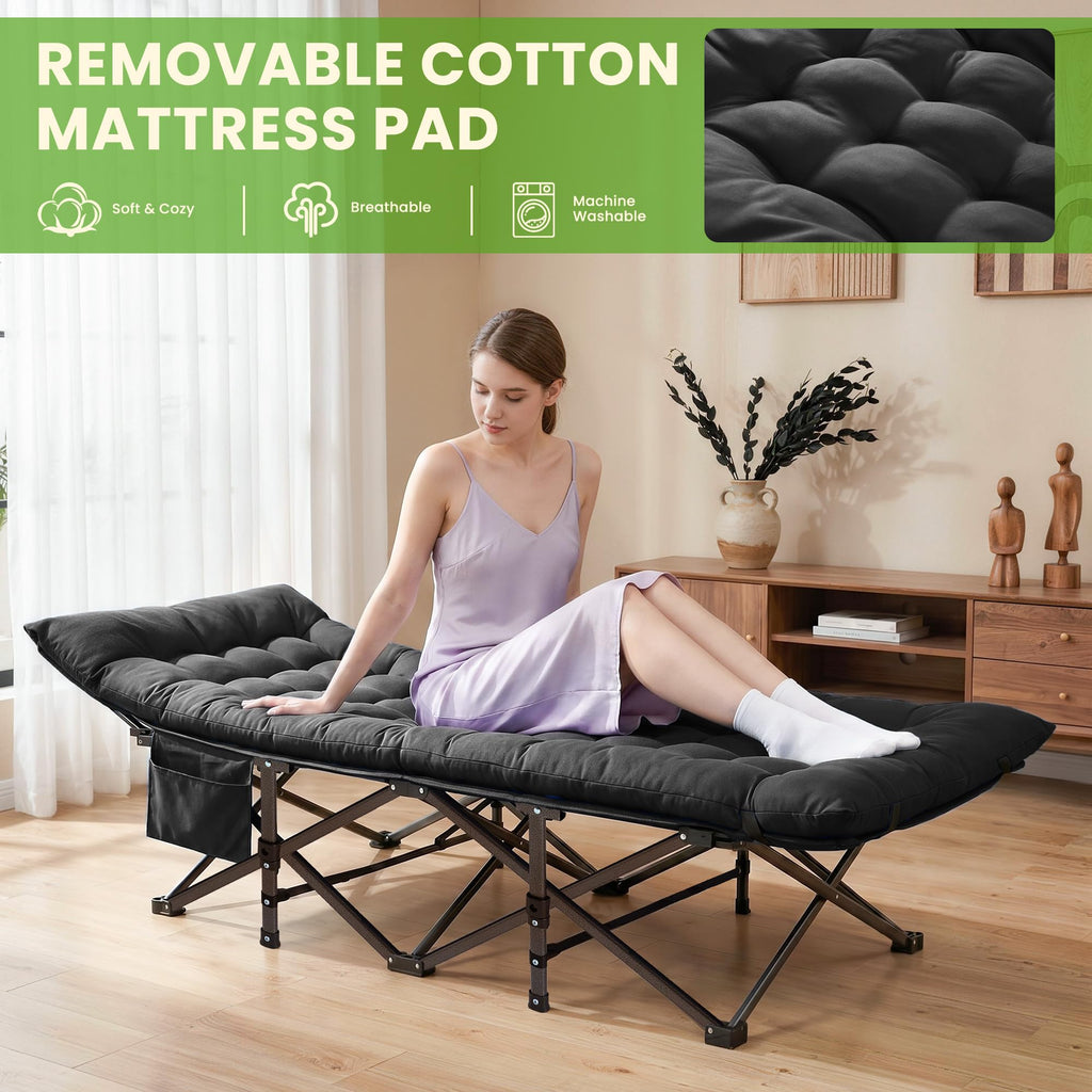 Folding Camping Cot with Carry Bag & Mattress X781