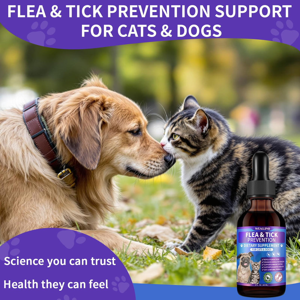 Flea and Tick Prevention Support with Multivitamin 60ml H590