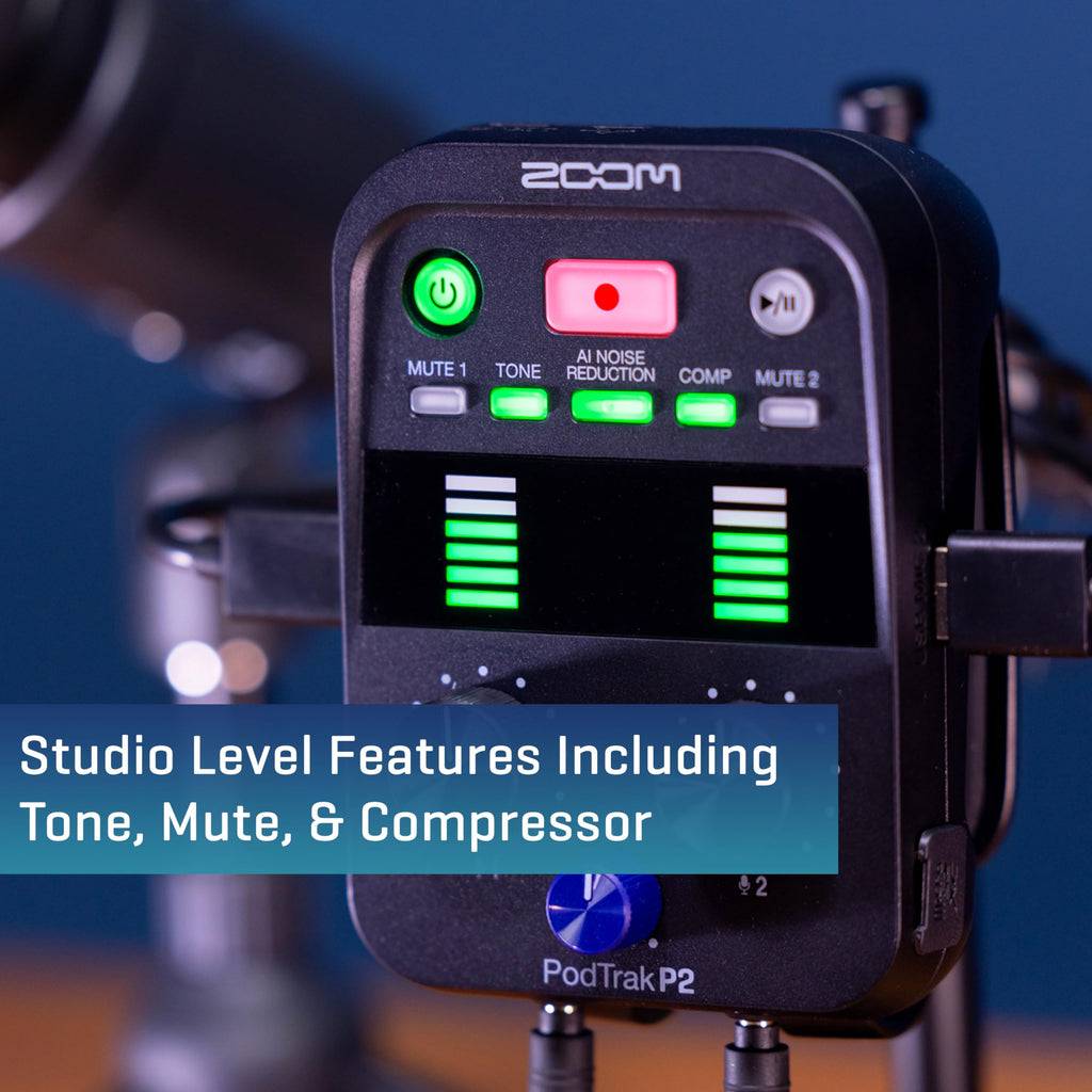Podcast Recorder with 2 USB Mic Inputs F587755