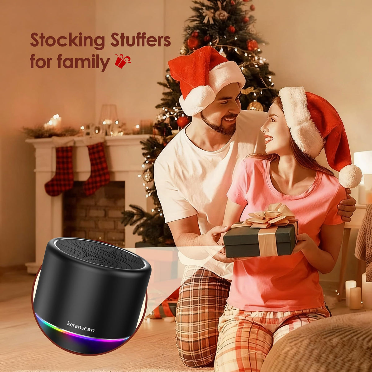 Portable Bluetooth Speaker with Noise Reduction Mic, Black Q54383