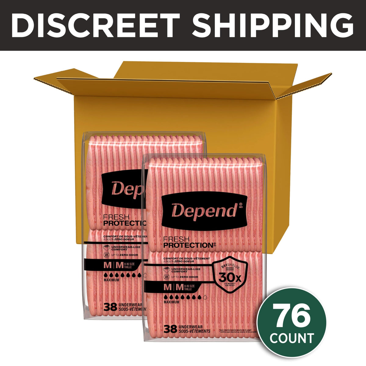 Adult Diapers for Women Medium 76 Count X317528