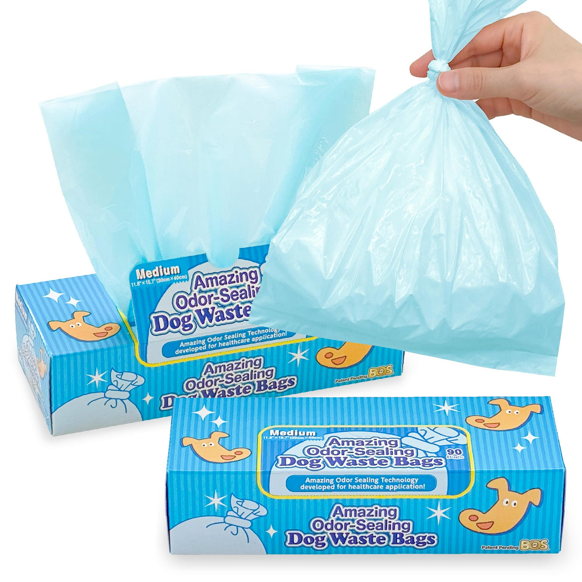 Unscented Dog Poop Bags 180 Count W9154