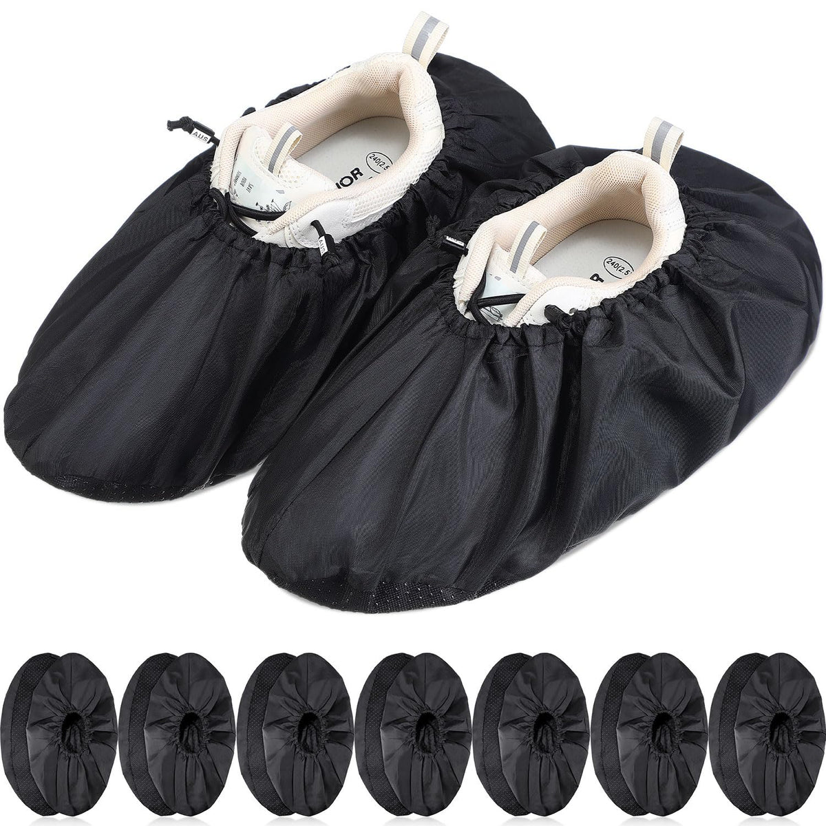8 Pairs Reusable Waterproof Non Slip Shoe Covers X-Large P62577