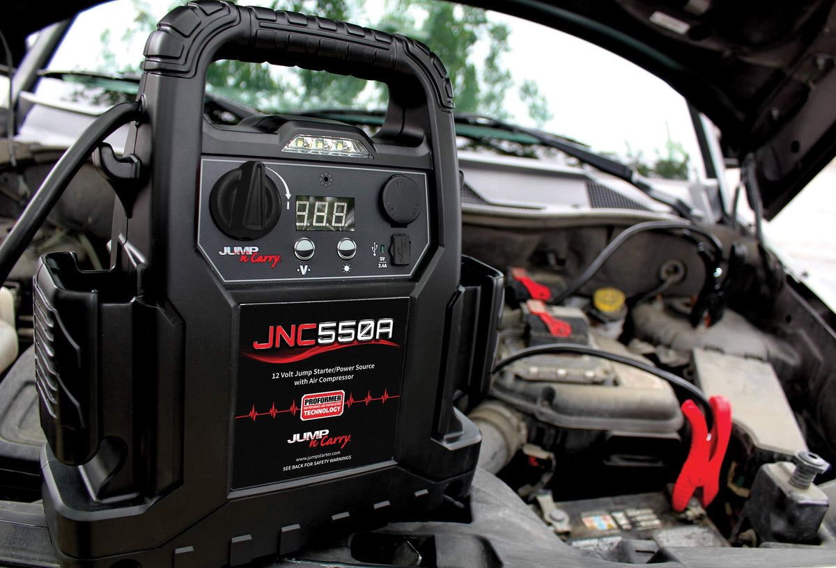 1100 Peak Amp Jump Starter with Air Compressor A168