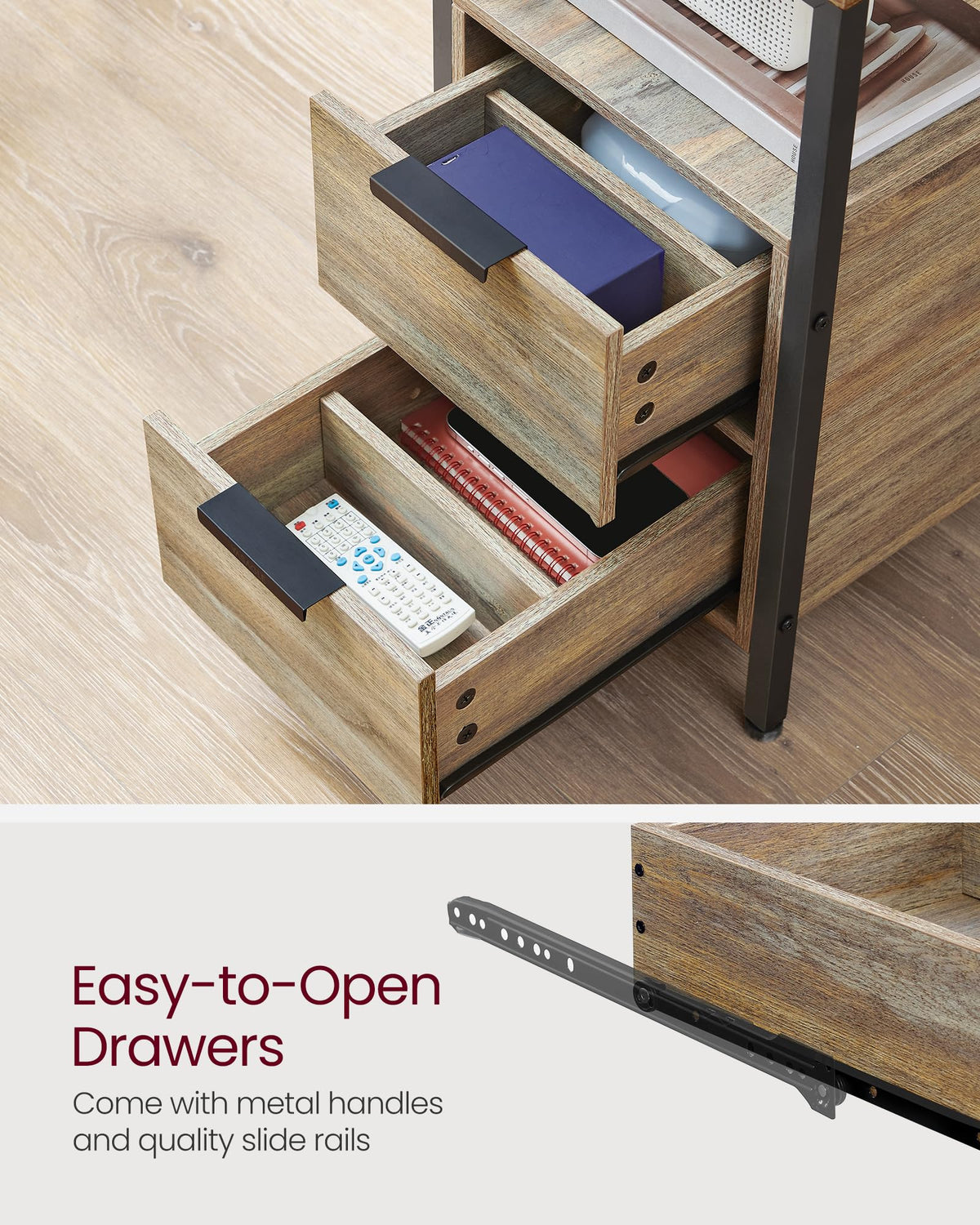 Side End Table with Charging Station P690