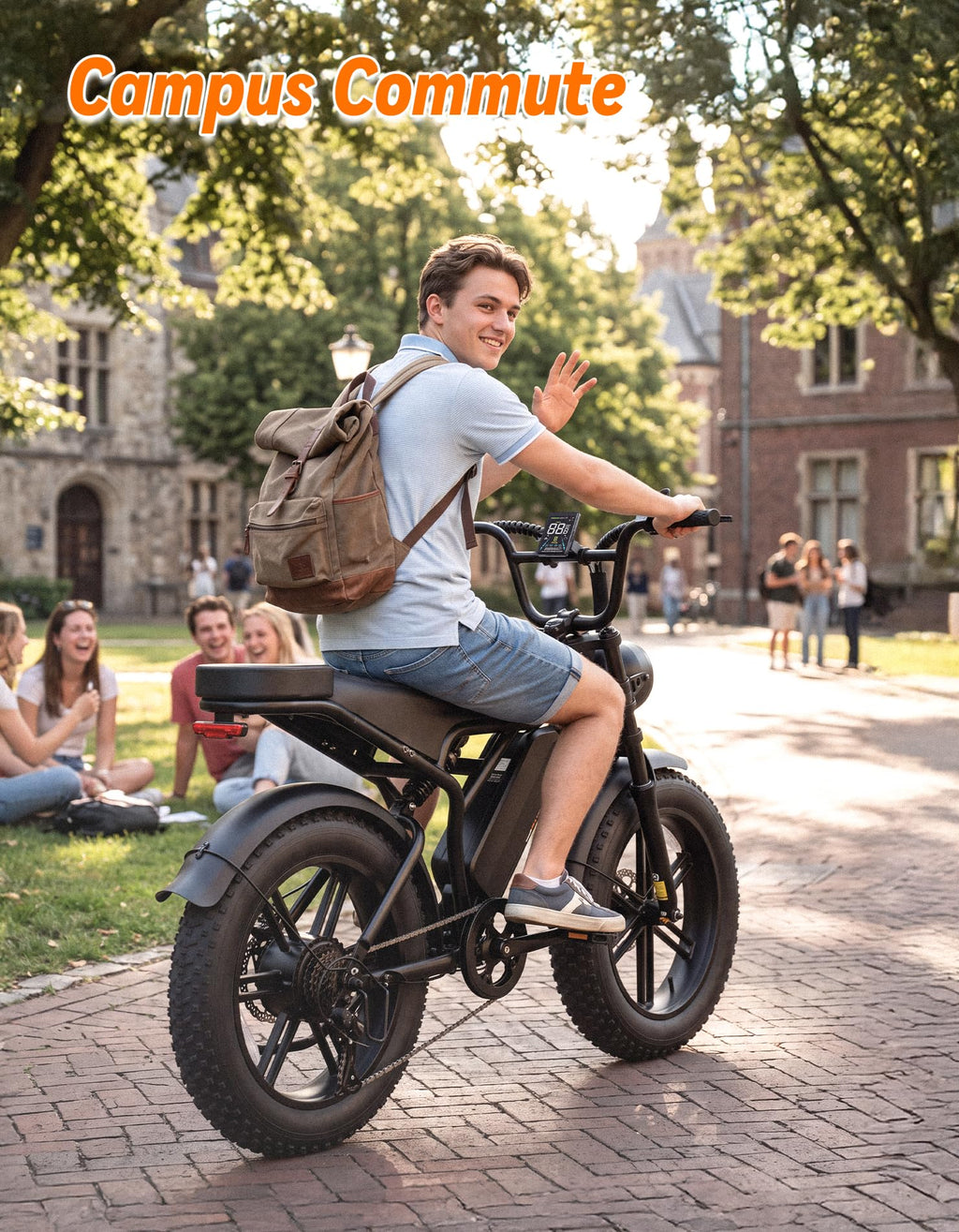Electric Bike, 2000W Peak, Fat Tire B83729