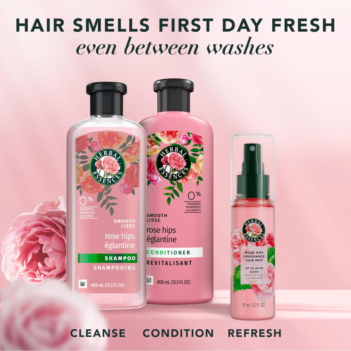 Rose Scent Hair Mist Fragrance Spray 3.2 fl oz W793714