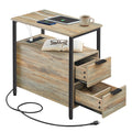 Side End Table with Charging Station P690