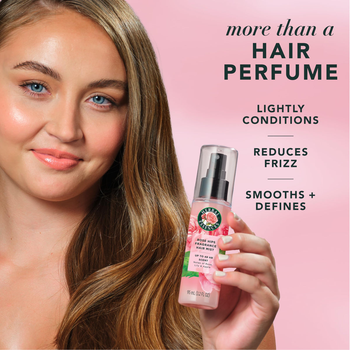 Rose Scent Hair Mist Fragrance Spray 3.2 fl oz W793714