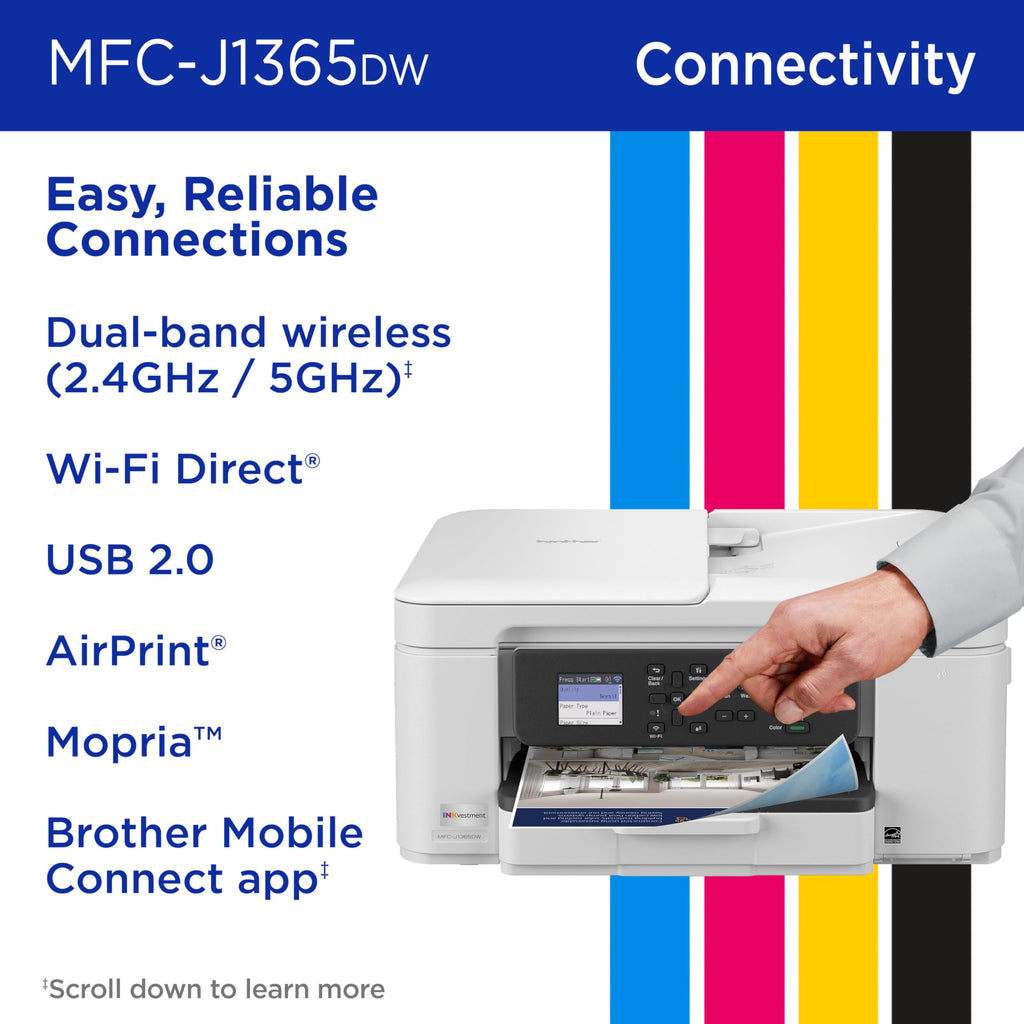 Wireless Color Inkjet All-in-One Printer with Automatic Duplex Printing O3981