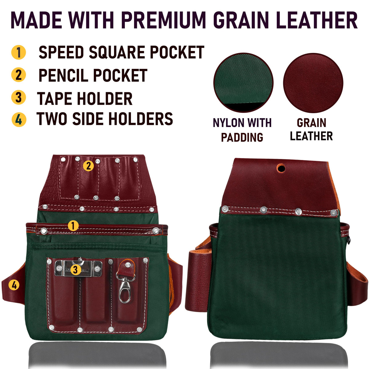 Electrician Tool Belt Combo with Back Support W2161