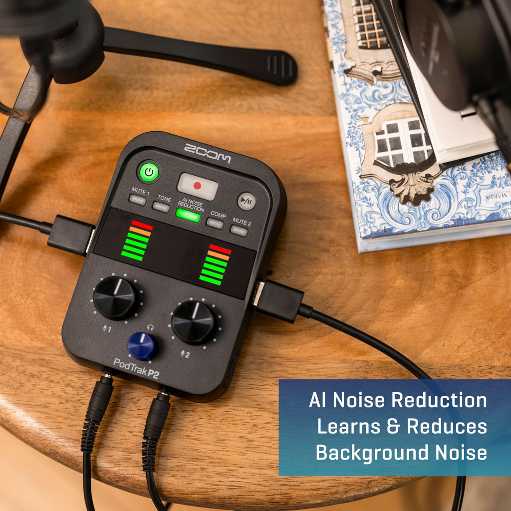 Podcast Recorder with 2 USB Mic Inputs F587755