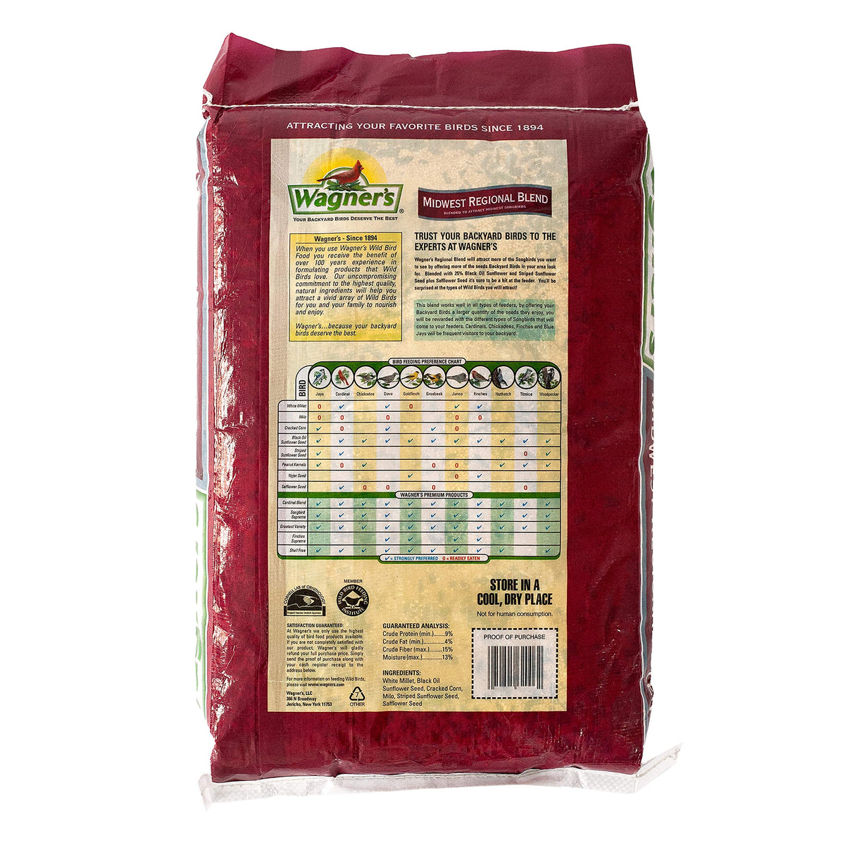Bird Food Bundle 20 lbs and Safflower Seed 5 lbs J523