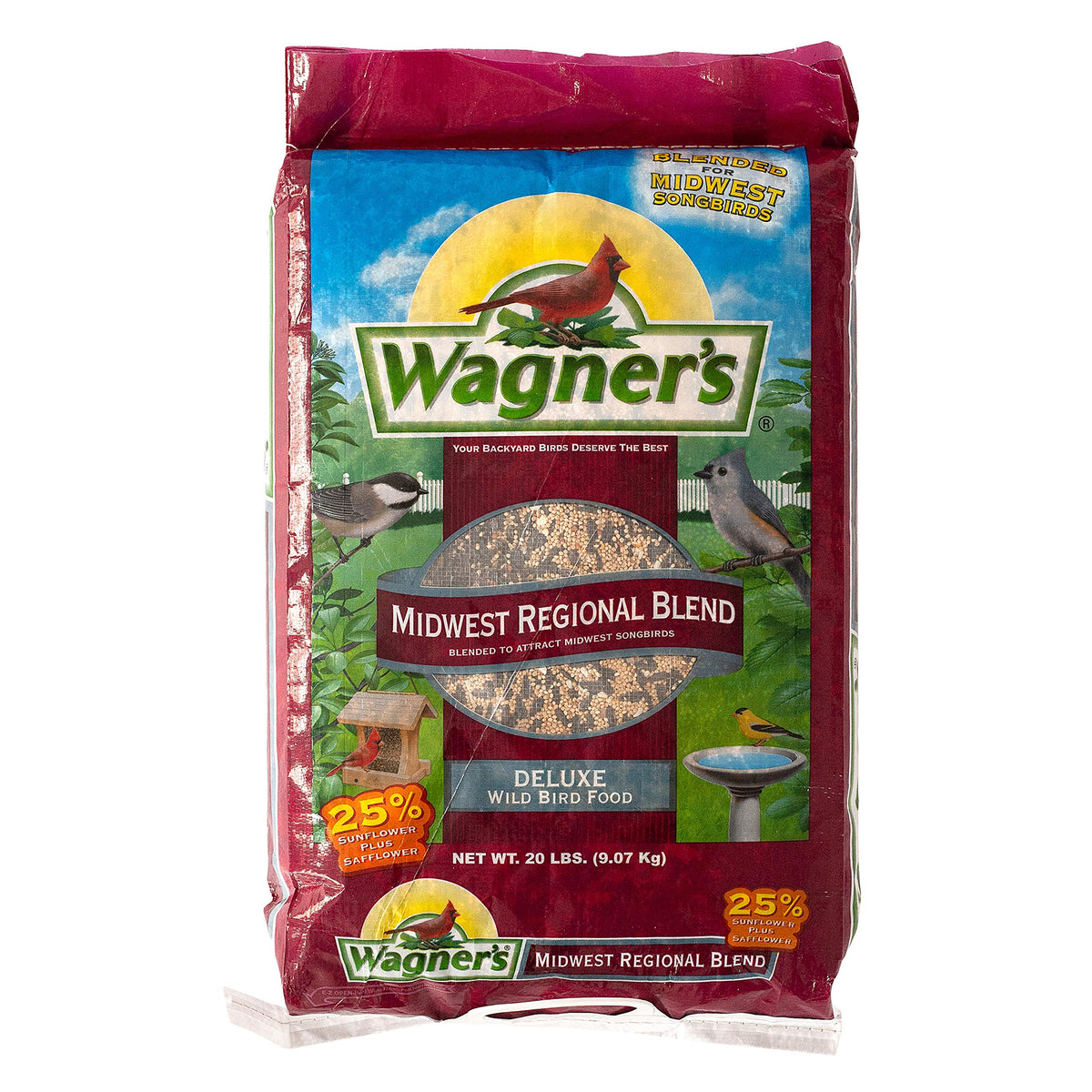 Bird Food Bundle 20 lbs and Safflower Seed 5 lbs J523