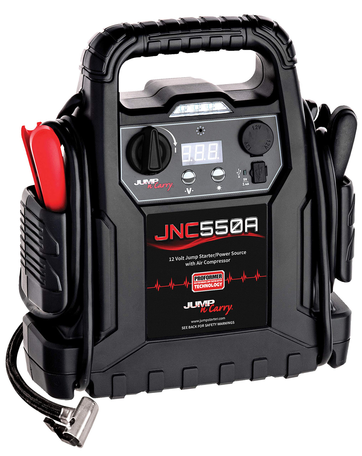 1100 Peak Amp Jump Starter with Air Compressor A168