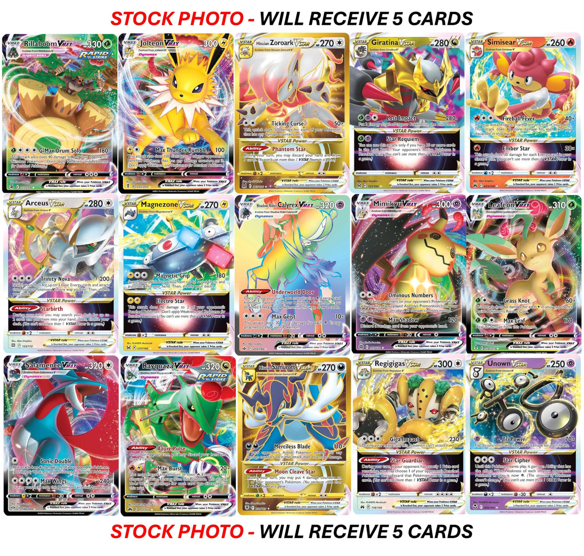 Pokemon Card VMAX VSTAR Bundle O154